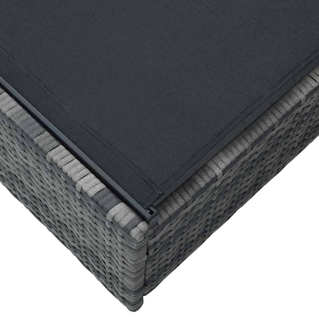 PANGIVO - Transat polyrotin gris 200,5 x 70 x 75 cm - PANGIVO - Image 5