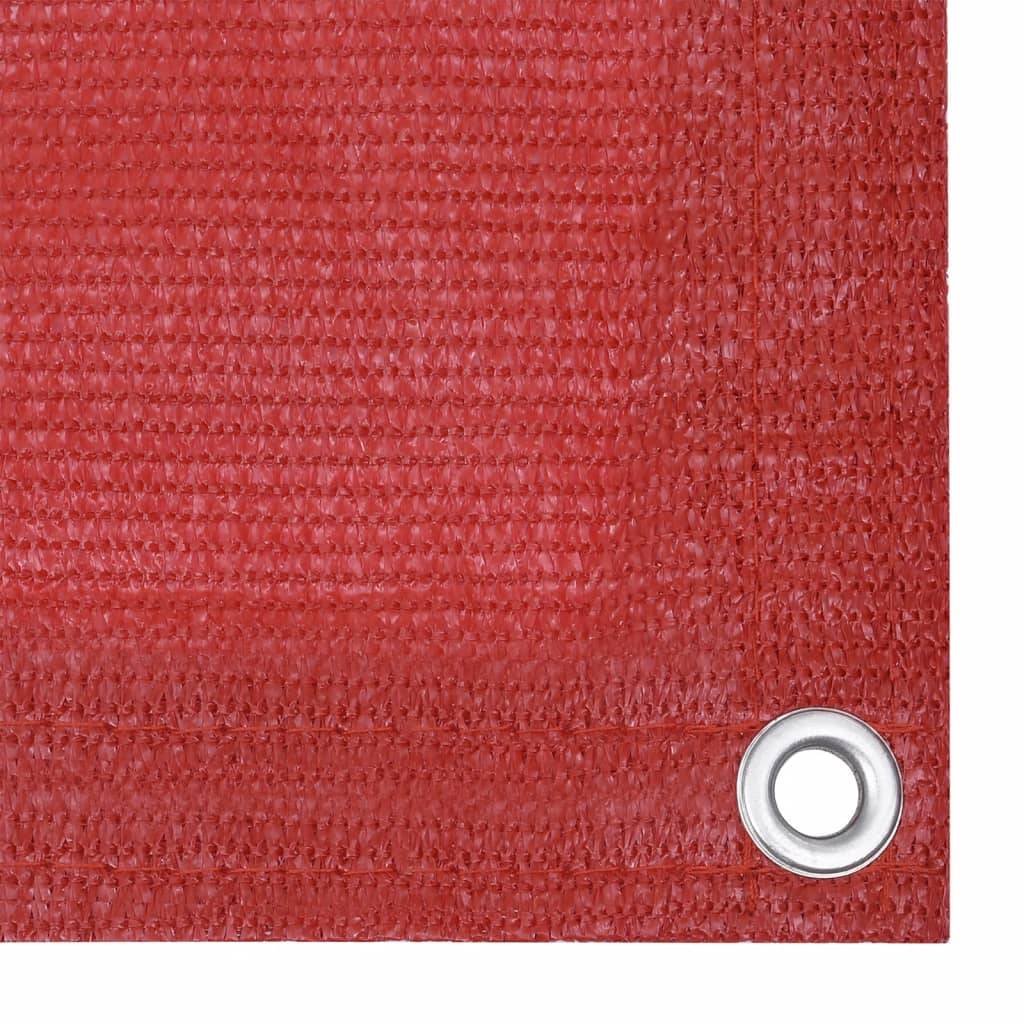 Helloshop26 - Écran de balcon brise pare vue protection confidentialité 75 x 300 cm PEHD rouge - Imagen 2