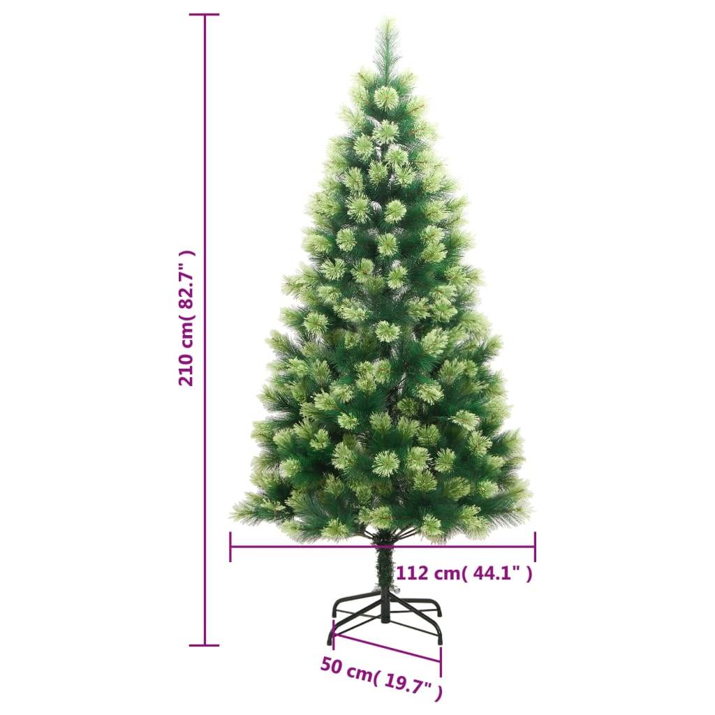 Vidaxl - Sapin de Noël artificiel à charnières avec support 210 cm vidaXL 356739 - Image 8
