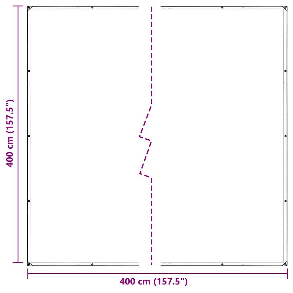 Bâche Carrée Transparente en Polyéthylène Étanche pour Pergola et Terrasse 4x4 m – ComfortXL Outdoor Living - Image 10