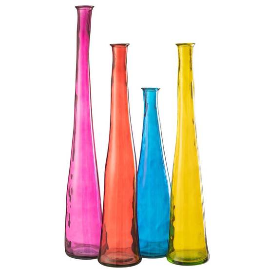Vase en Verre "Noah" 80cm Bleu - Image 4