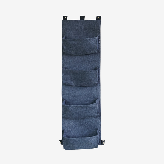 Cerland - Mur végétal 4 sacs gris anthracite en feutre géotextile - 30 x 10 x 100 cm - Imagen 1
