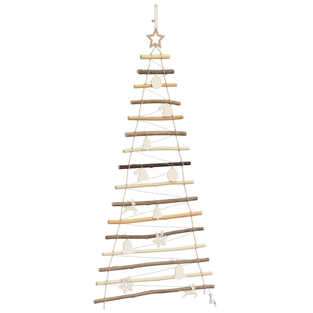 ComfortXL - Sapin de Noël Mural en Bois Massif Lumineux LED pour Décoration Festive 150 cm – ComfortXL Outdoor Living - Image 4