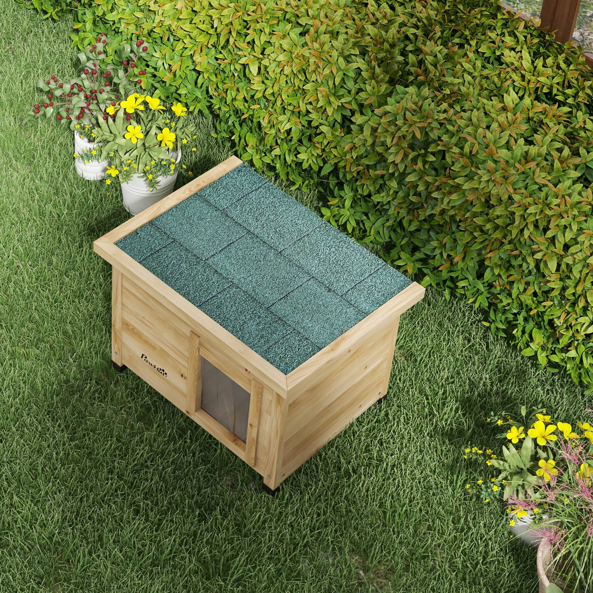 Niche pour chat bois jaune 57 x 45 x 43 cm - PANGIVO - Image 10