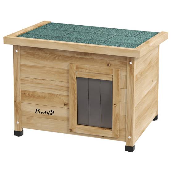 Niche pour chat bois jaune 57 x 45 x 43 cm - PANGIVO - Image 2