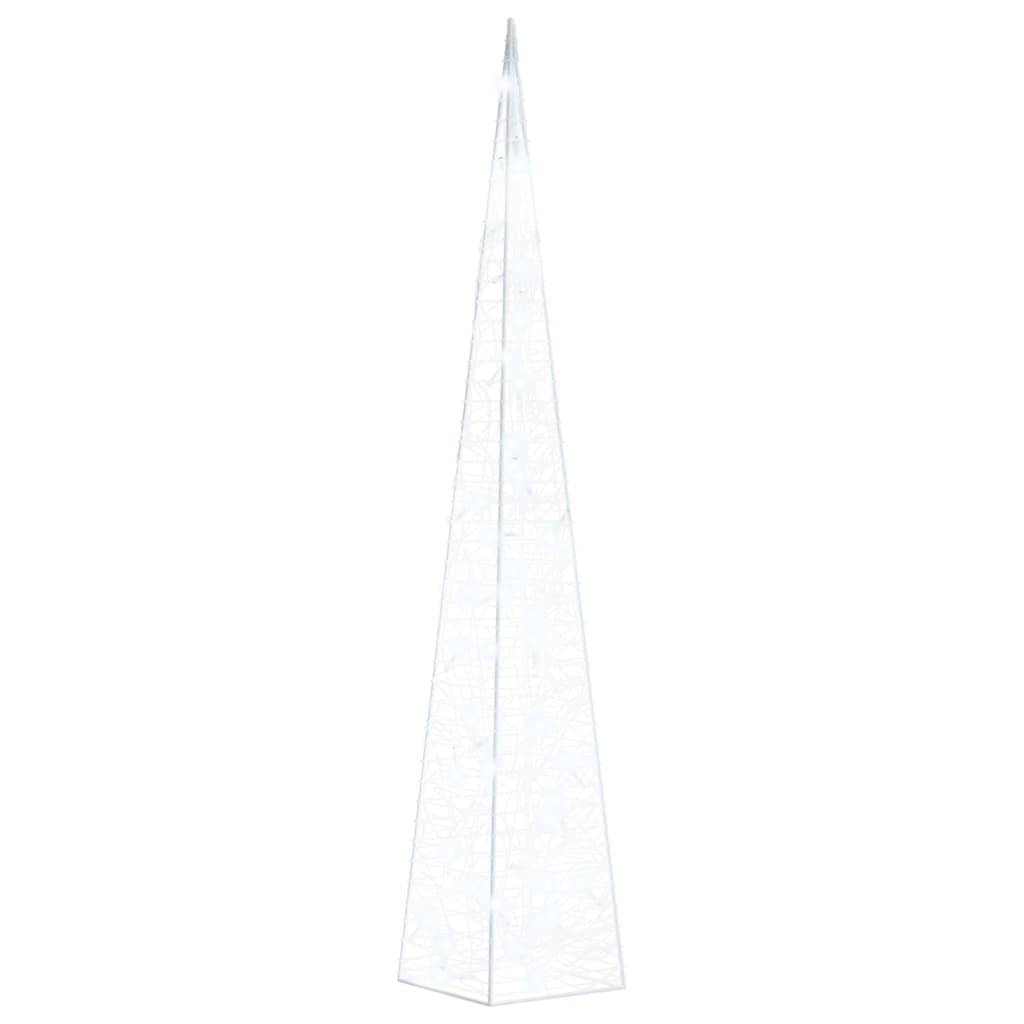 Cône Lumineux Décoratif Acrylique 45 LED 8 Modes Fêtes 90cm Blanc Froid – ComfortXL Outdoor Living - Image 2