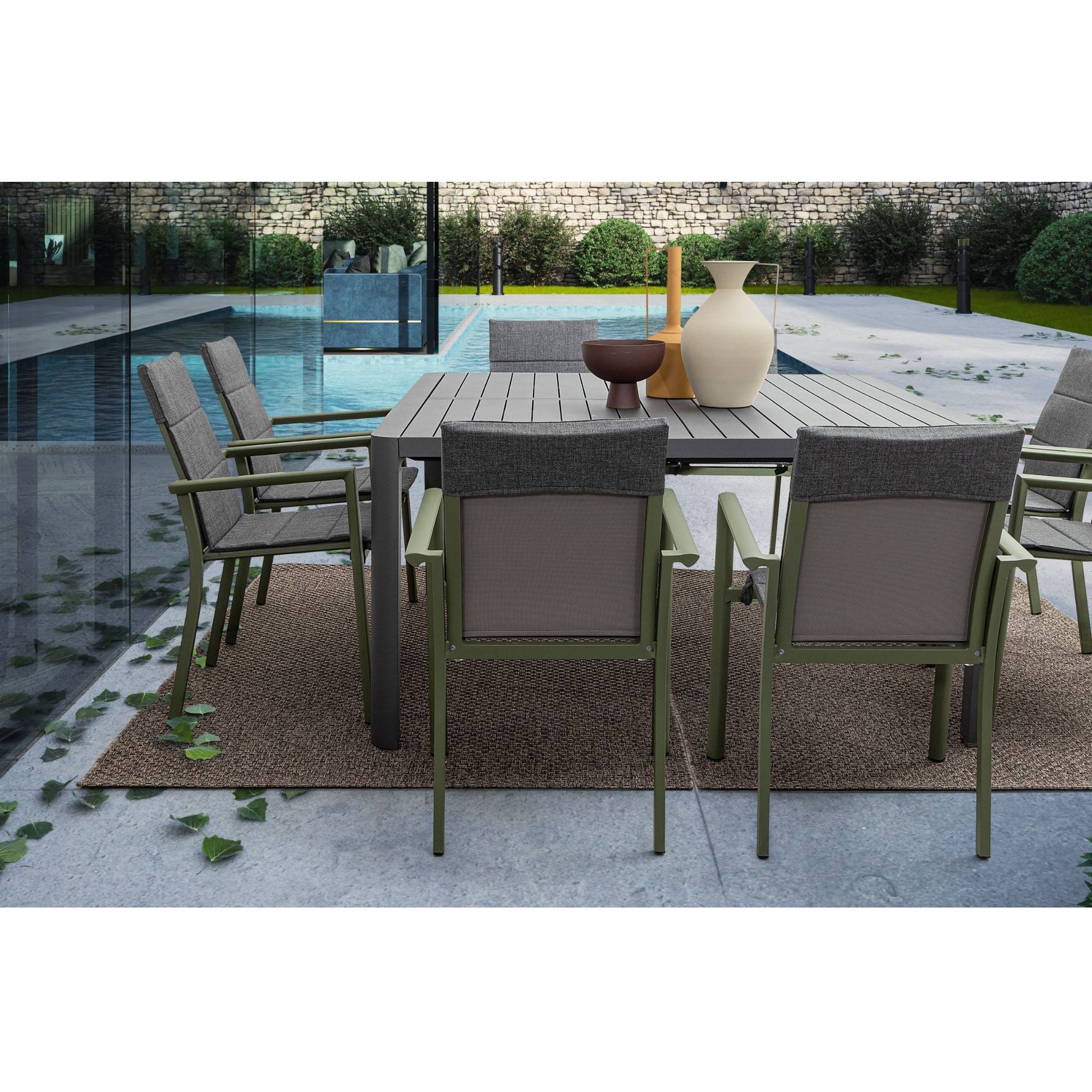 Autre - Coussins pour chaise de jardin en toile (lot de 4) - CASSIS - Imagen 3