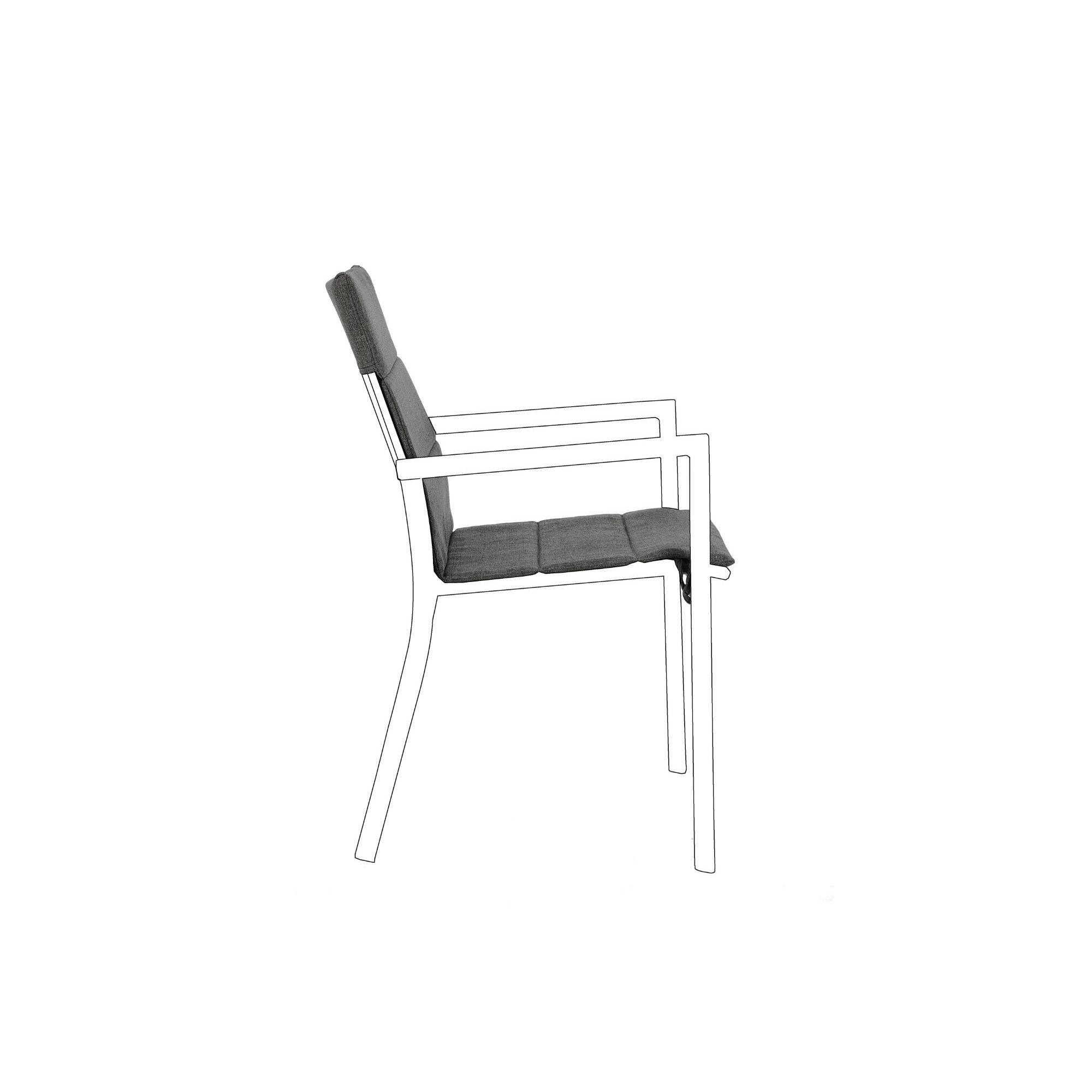 Autre - Coussins pour chaise de jardin en toile (lot de 4) - CASSIS - Imagen 6