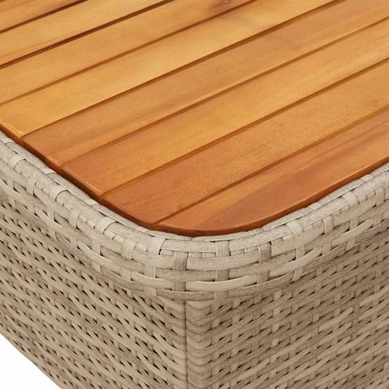 Petit Salon de Jardin Beige pour 2, avec Banc Confort Inclinable et Table Relevable Pratique – ComfortXL Outdoor Living - Image 6