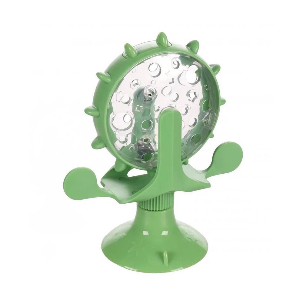 Distributeur de friandise de couleur vert pour chat - Imagen 2