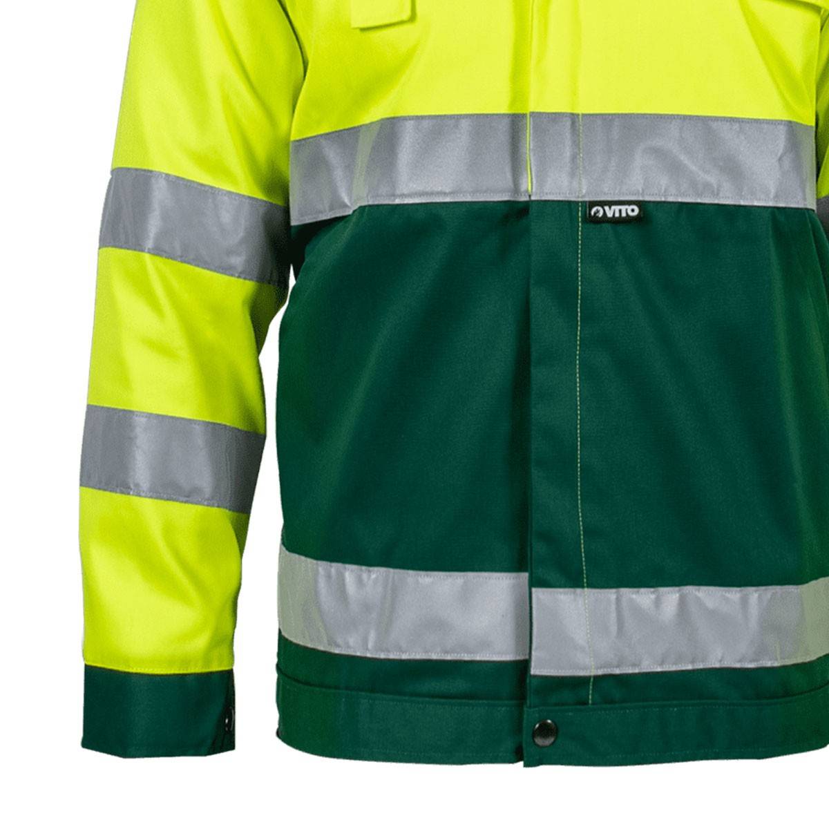 Vito - Blouson de travail Jaune FLUO Taille XXL  Veste 5 poches haute visibilité VITO - Imagen 3