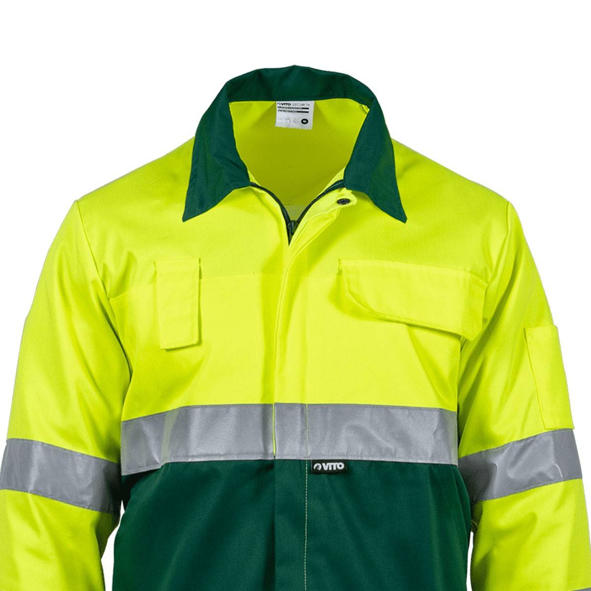 Vito - Blouson de travail Jaune FLUO Taille XXL  Veste 5 poches haute visibilité VITO - Imagen 2
