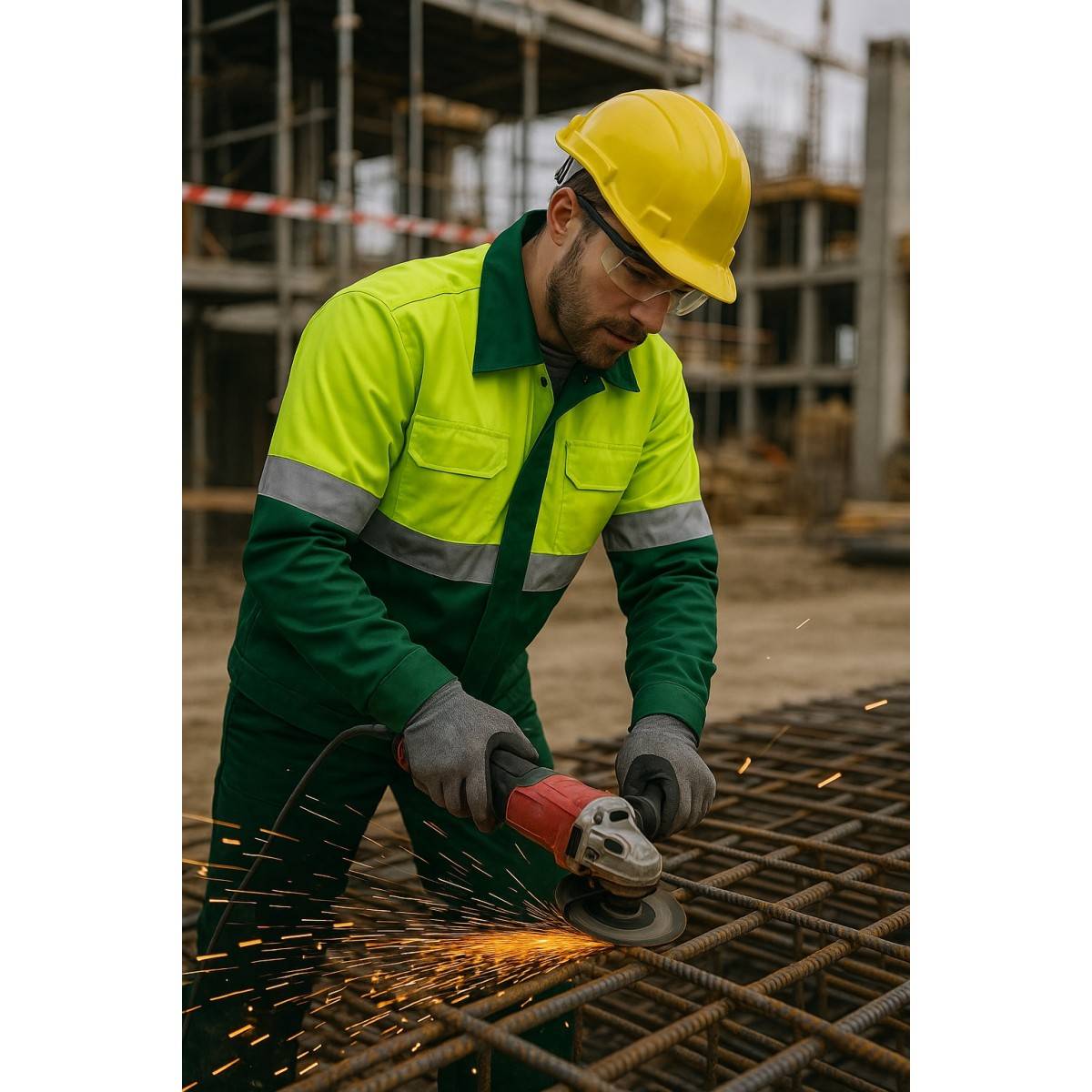 Vito - Blouson de travail Jaune FLUO Taille XXL  Veste 5 poches haute visibilité VITO - Imagen 5
