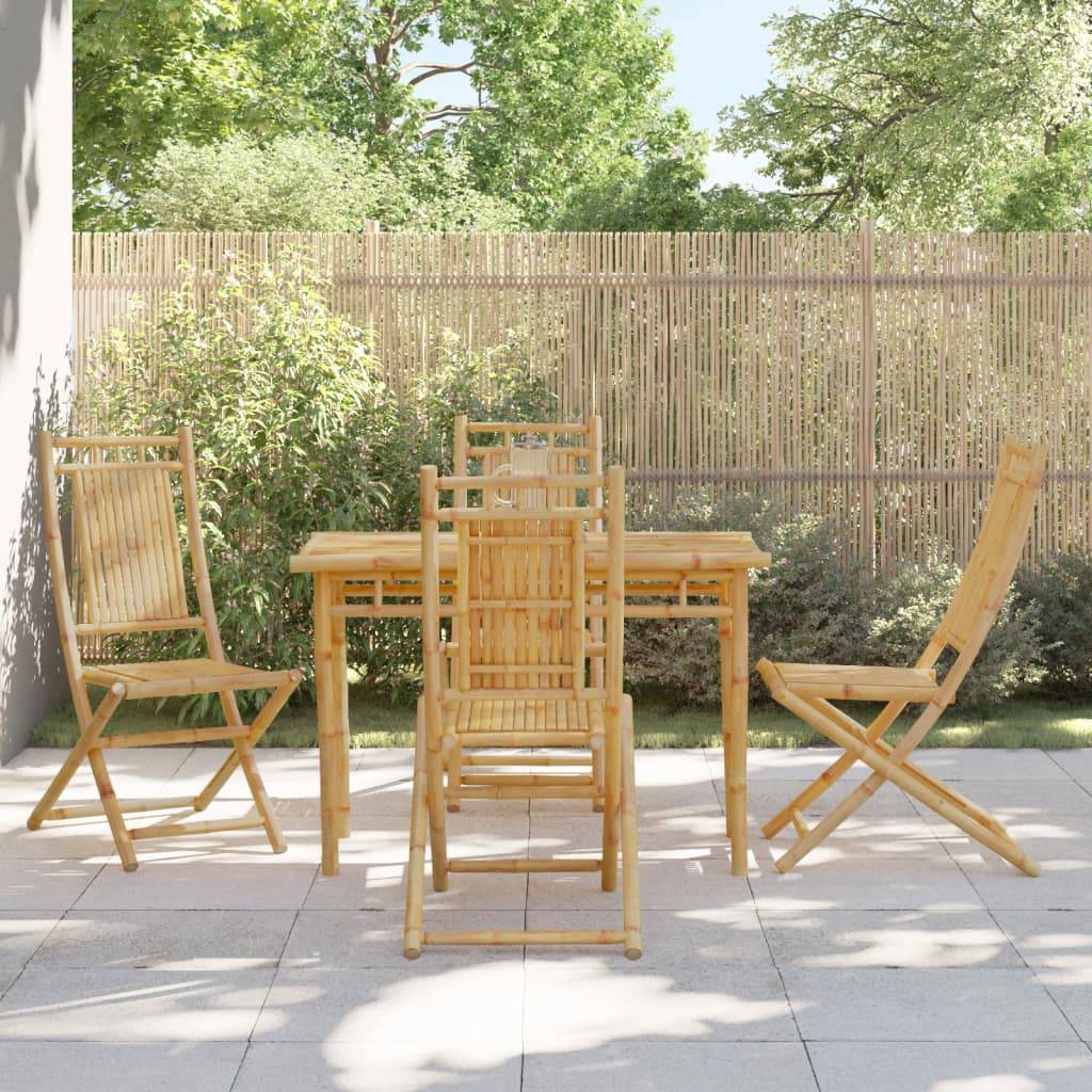Vidaxl - Chaises pliantes 4 pièces 46x66x99 cm Bambou vidaXL 3278511 - Image 1