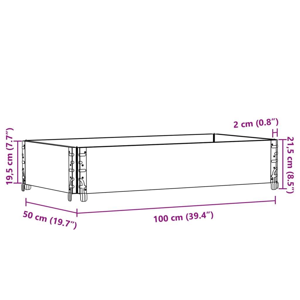 Maison Chic - Jardinière, Bac à fleurs, Pot de fleurs 100x50 cm bois de pin massif-JU13902 - Imagen 8