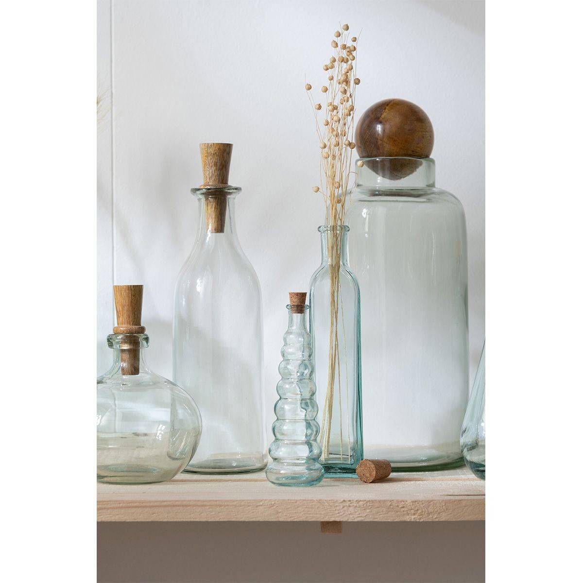 Vase Déco en Verre "Clarissa" 36cm Transparent - Image 5