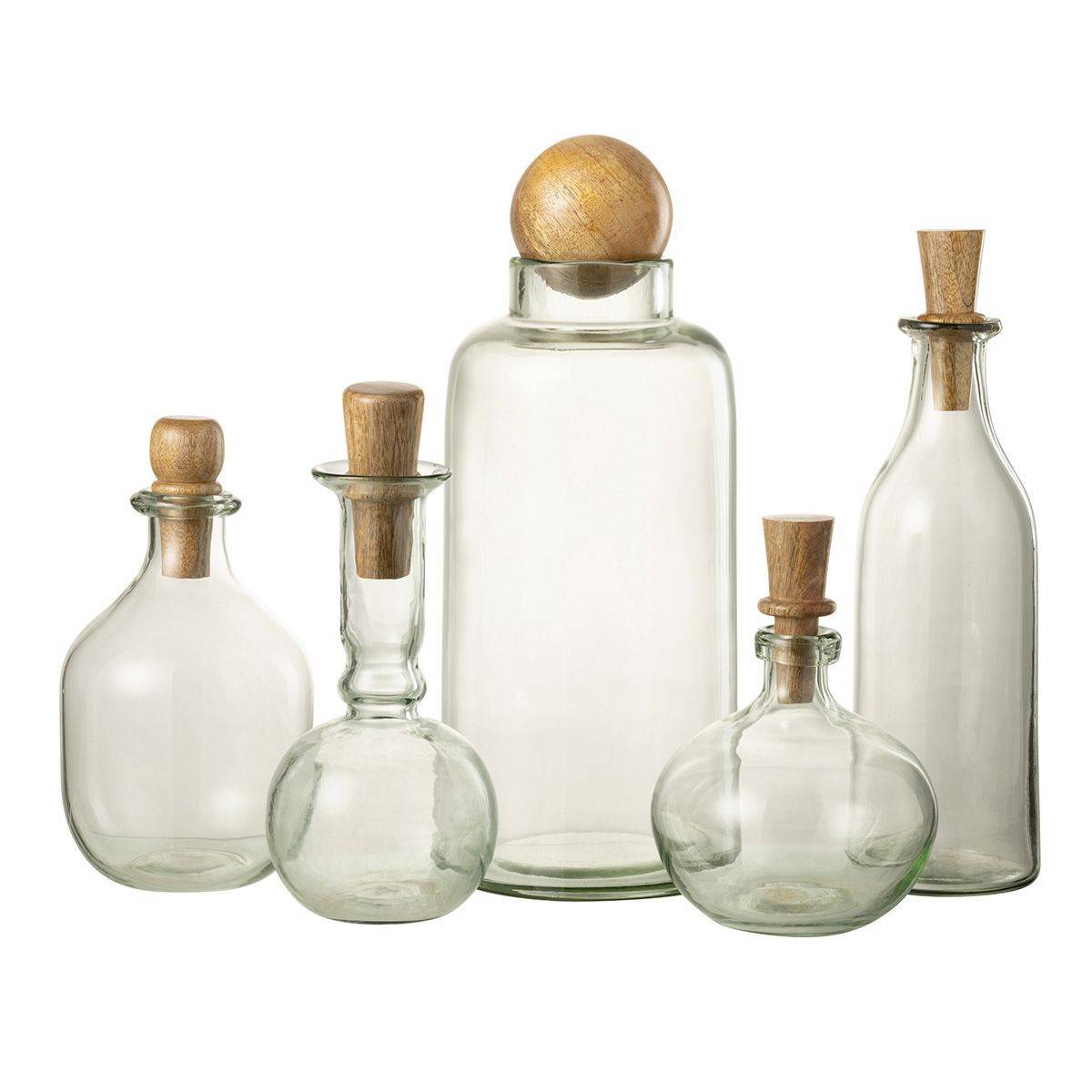 Vase Déco en Verre "Clarissa" 36cm Transparent - Image 3