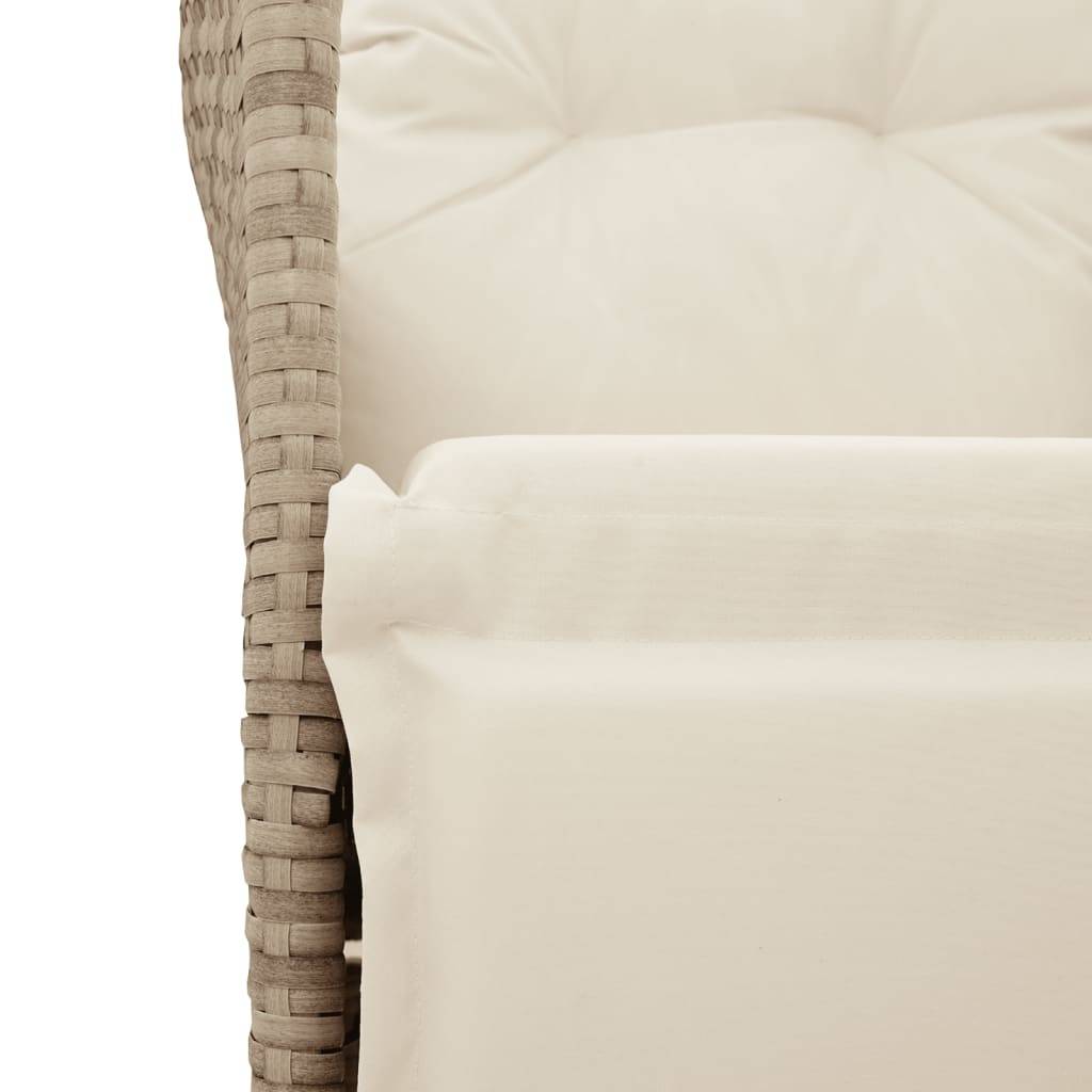Prolenta Premium - Chaises de jardin rotin beige 56 x 59 x 92 cm - Prolenta premium p365.5 - Image 8