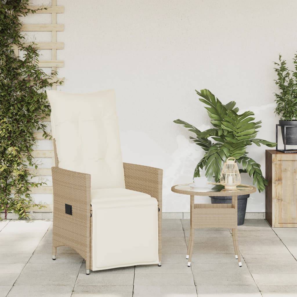 Prolenta Premium - Chaises de jardin rotin beige 56 x 59 x 92 cm - Prolenta premium p365.5 - Image 3