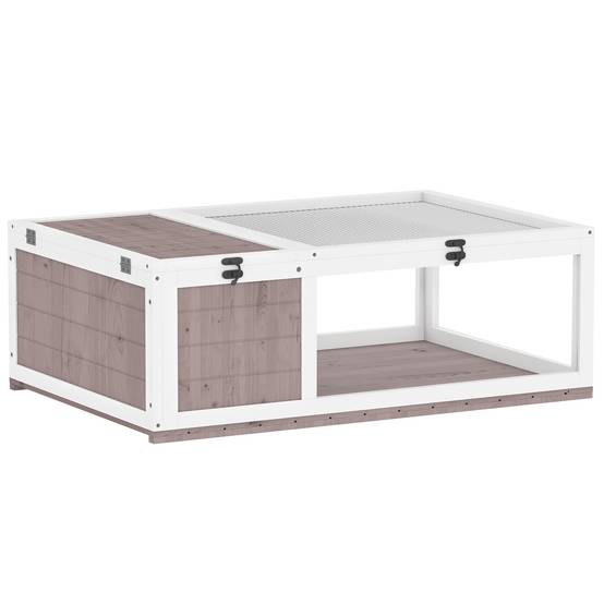 Enclos pour tortue bois marron 91 x 60.5 x 32 cm - PANGIVO - Image 2