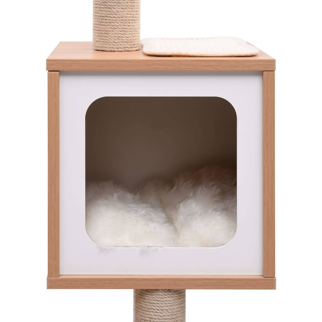 Vidaxl - Arbre à chat avec tapis à gratter en sisal 129 cm vidaXL 170917 - Imagen 5