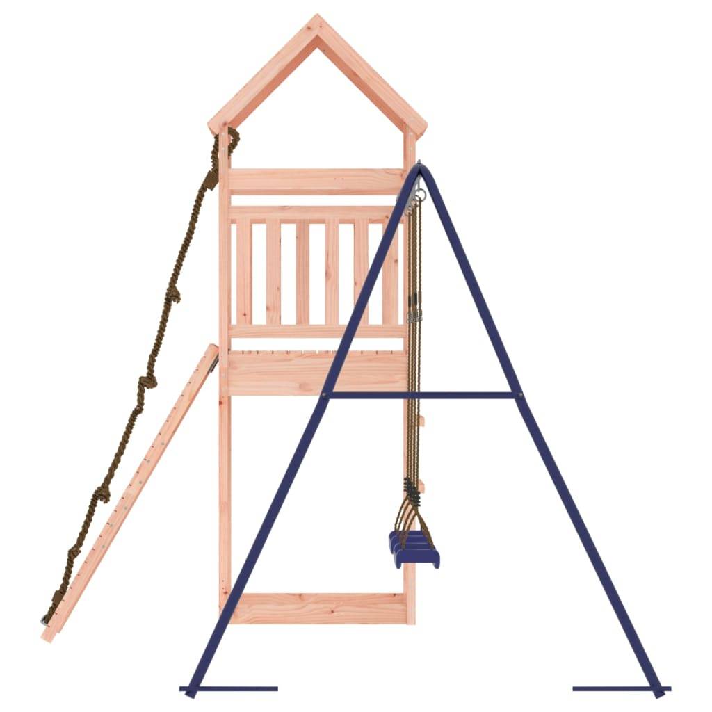 Helloshop26 - Aire de jeux d'extérieur balançoires toboggan portiques robuste jeux jardin 315 x 257 x 264 cm bois massif de douglas - Imagen 5