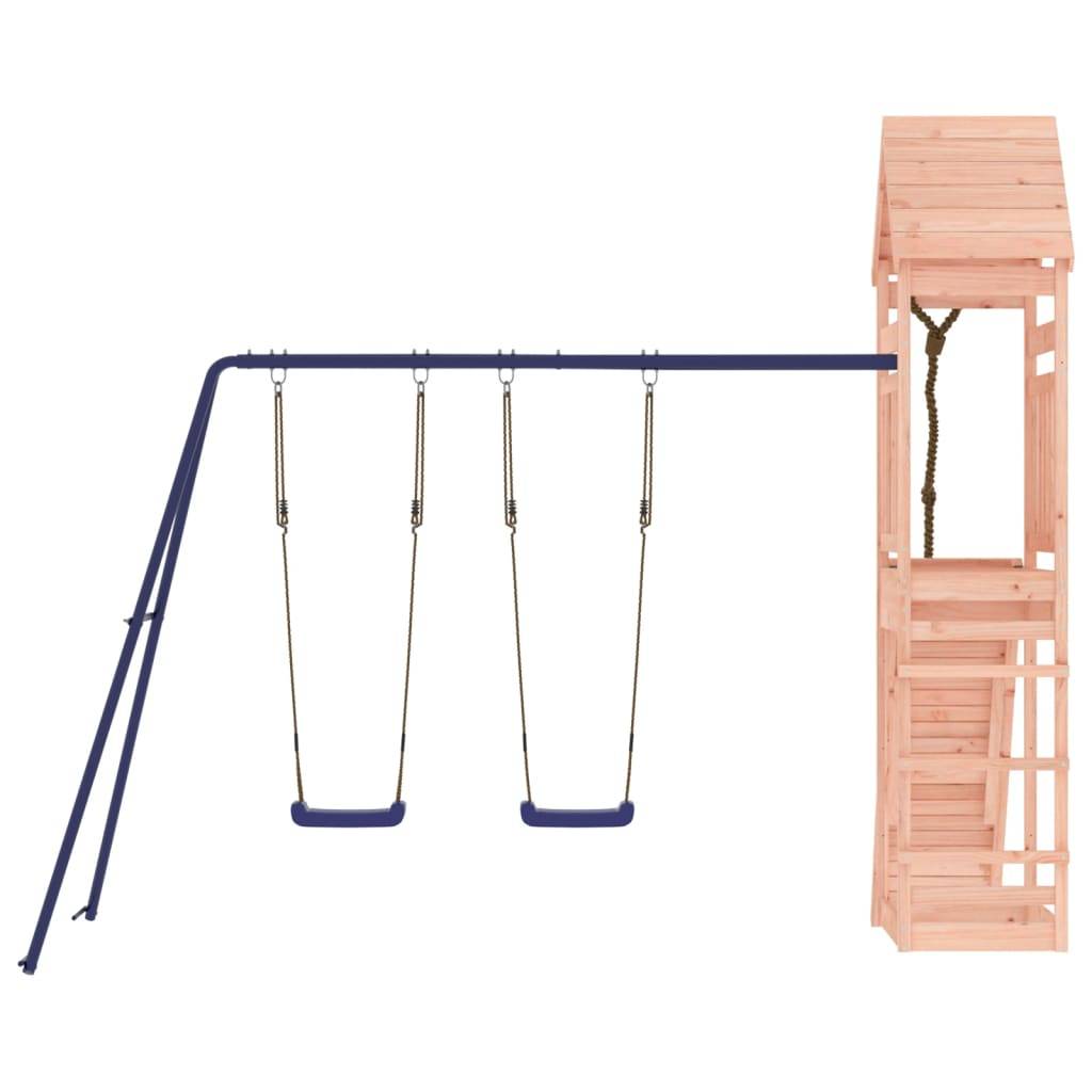 Helloshop26 - Aire de jeux d'extérieur balançoires toboggan portiques robuste jeux jardin 315 x 257 x 264 cm bois massif de douglas - Imagen 3