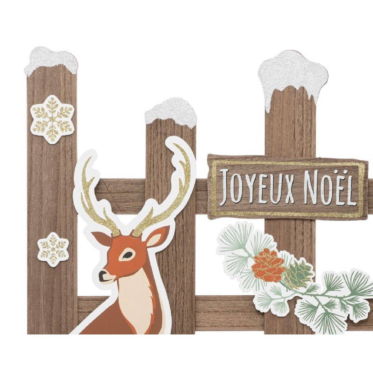 Fééric Lights & Christmas - PANCARTE BOIS CLOTURE RENN L78 - Feeric Lights & Christmas - Imagen 2