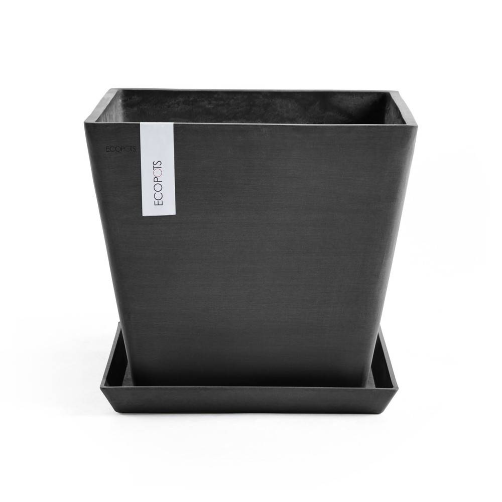 Ecopots - Pot Carré Rotterdam 50 Gris Foncé - 50 x 50 x H. 44 cm - 75 L ECOPOTS - Imagen 5