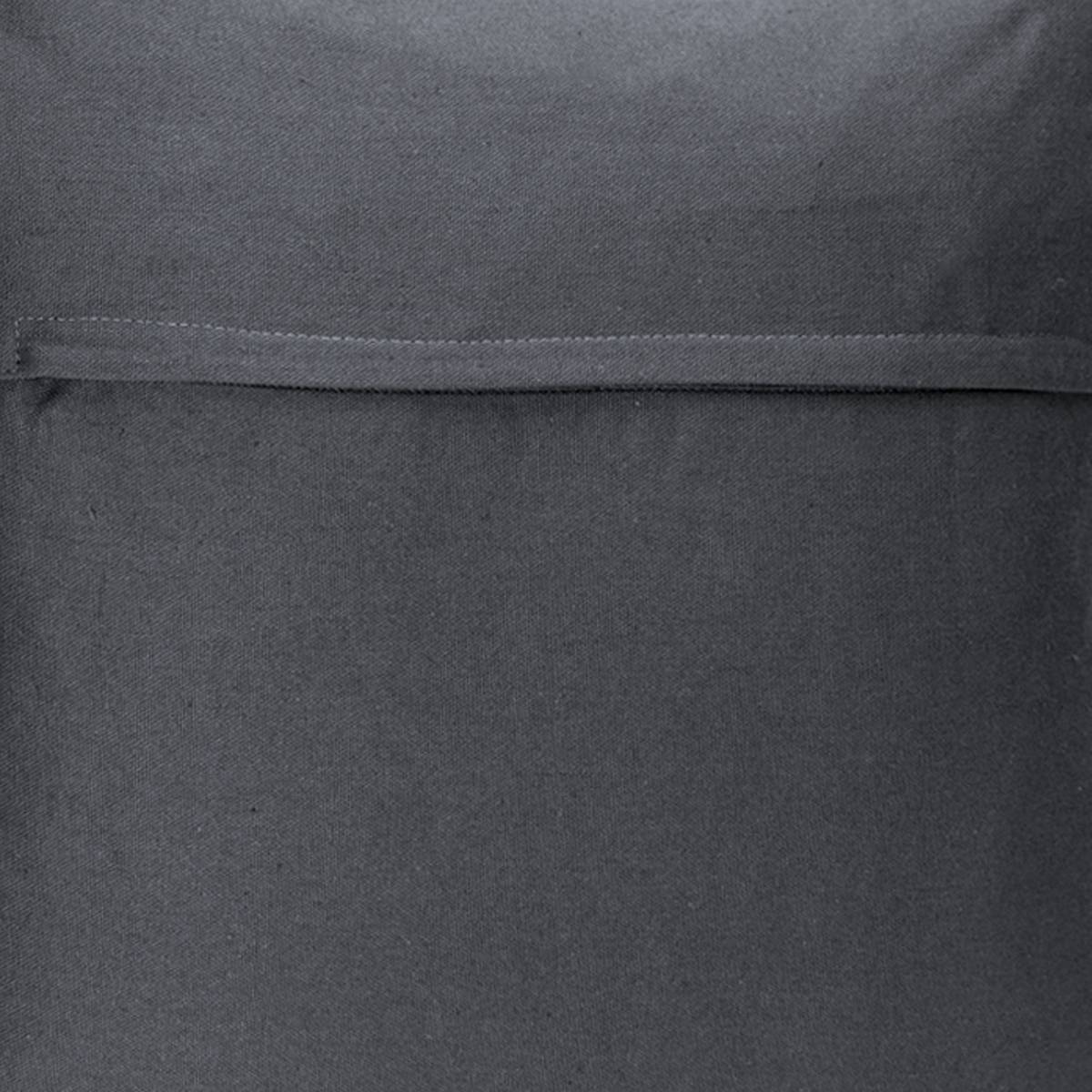 Atmosphera - Coussin déhoussable coton gris ardoise 38x38cm - Atmosphera Créateur d'intérieur - Imagen 3