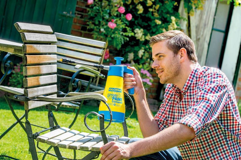 Gloria - Pulvérisateur Spray&Paint Compact pour peintures, lasures et huiles - 1,25 L Gloria - Imagen 4
