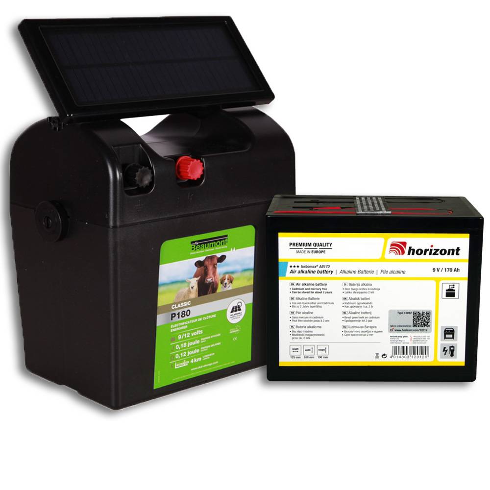 Beaumont - Poste P180 avec panneau solaire et pile 9 V 170 AH - Imagen 1