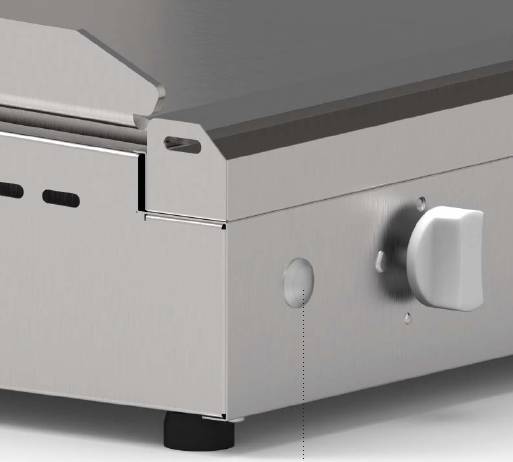 Plancha Planet - Plancha CHEF 55 Lisse Rainurée - Imagen 2