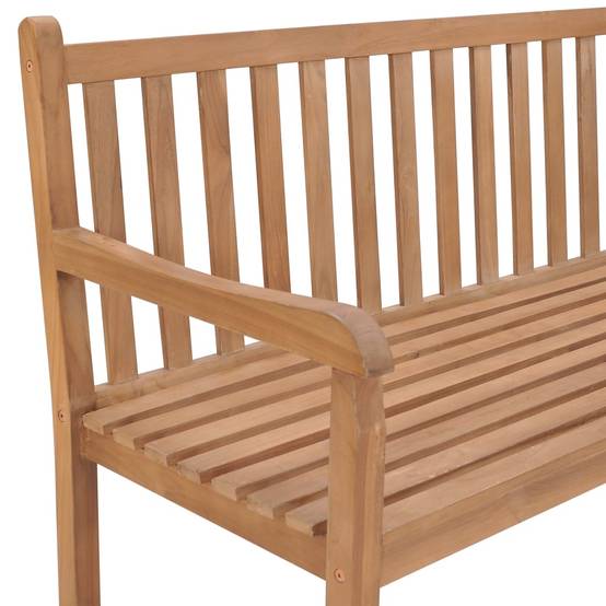 Banc de jardin meuble de patio d'extérieur terrasse d'angle de jardin 185 x 185 x 90 cm bois de teck solide - Image 4