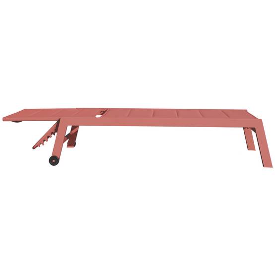 Bain de soleil BARBADOS en textilène terracotta - aluminium terracotta - HAPPY GARDEN - Image 4