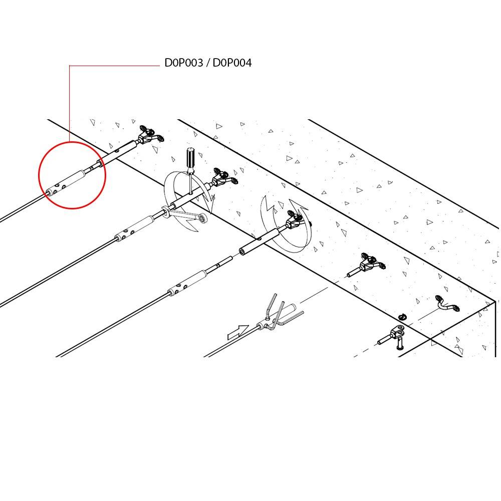 Decklinea - Tendeur de cable pour garde corps inox (5 pieces) - Imagen 2