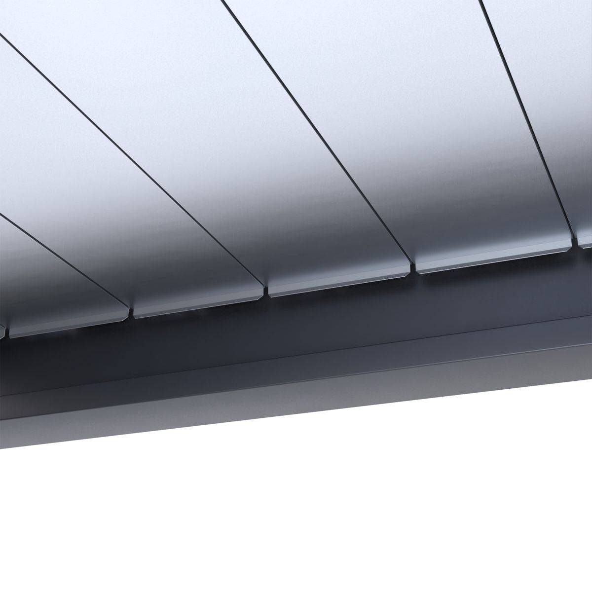 Direct Abris - Pergola Bioclimatique Aluminium Adossée 32m² - 4x8m - Kit LED Inclus  - Anthracite - 50 lames en Aluminium a 120 degrés - ELIOS - Image 10
