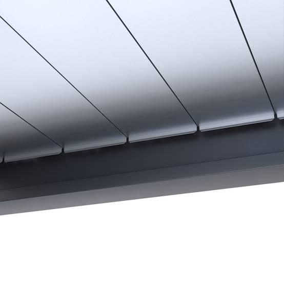 Pergola Bioclimatique Aluminium Adossée 32m² - 4x8m - Kit LED Inclus - Anthracite - 50 lames en Aluminium a 120 degrés - HALO - Image 10