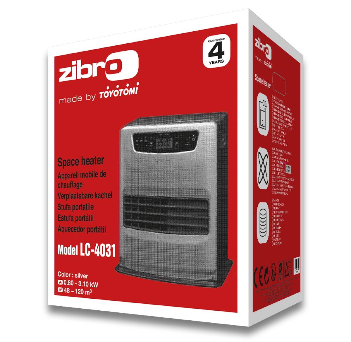 Zibro - Poêle à pétrole laser électronique 3,1 kW - 48 m2 - LC4031 - Image 2