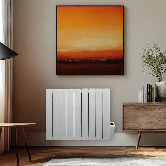 Deltacalor radiateur électrique en aluminium à inertie fluide Milan 1800W, équipé d'un thermostat digital programmable - Image 3