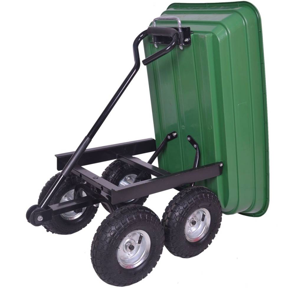 Sodipa - Chariot remorque de jardin 52 Litres - Imagen 3