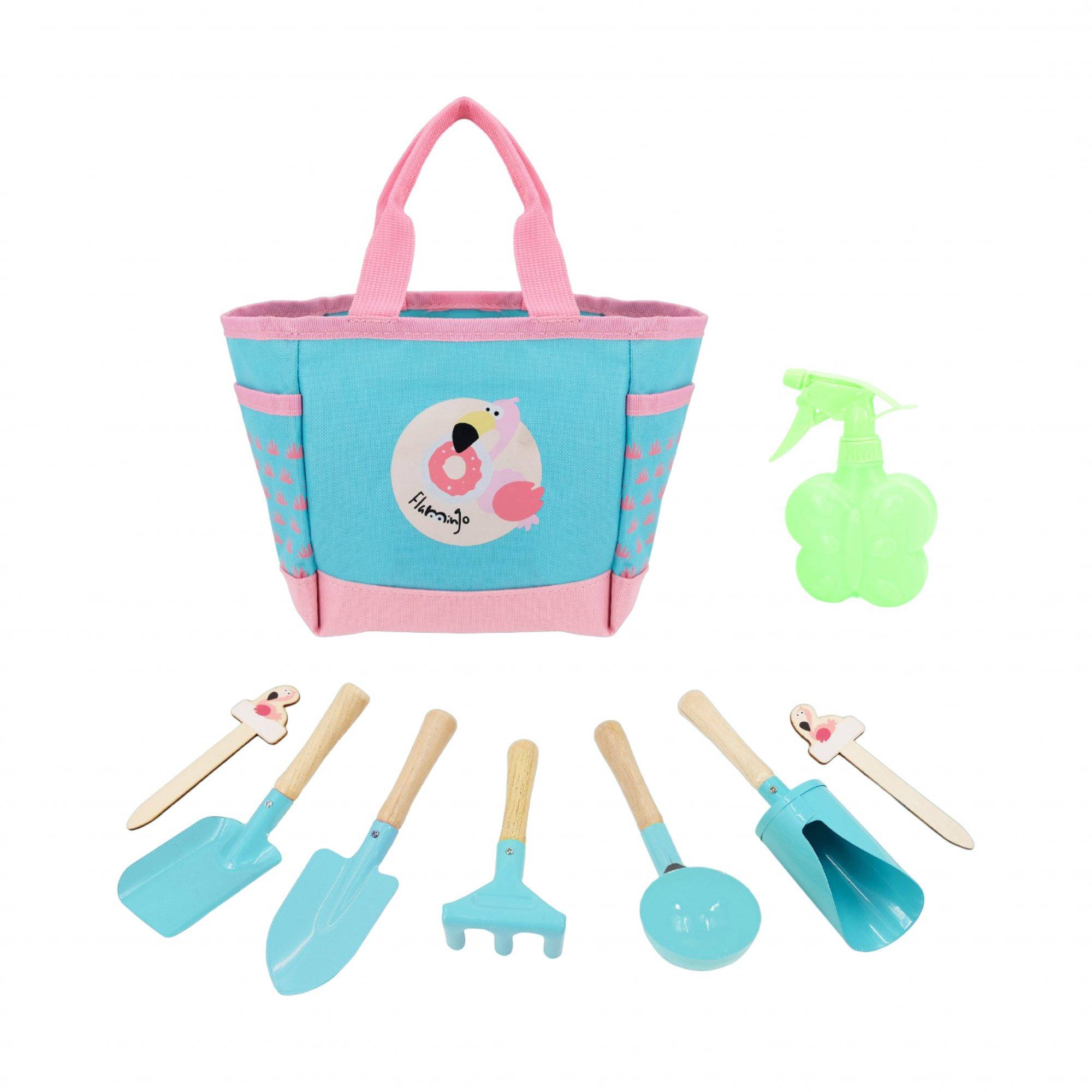 Set outils de jardin pour enfant - 9 pièces - Suan - Panier de rangement inclus - Imagen 1