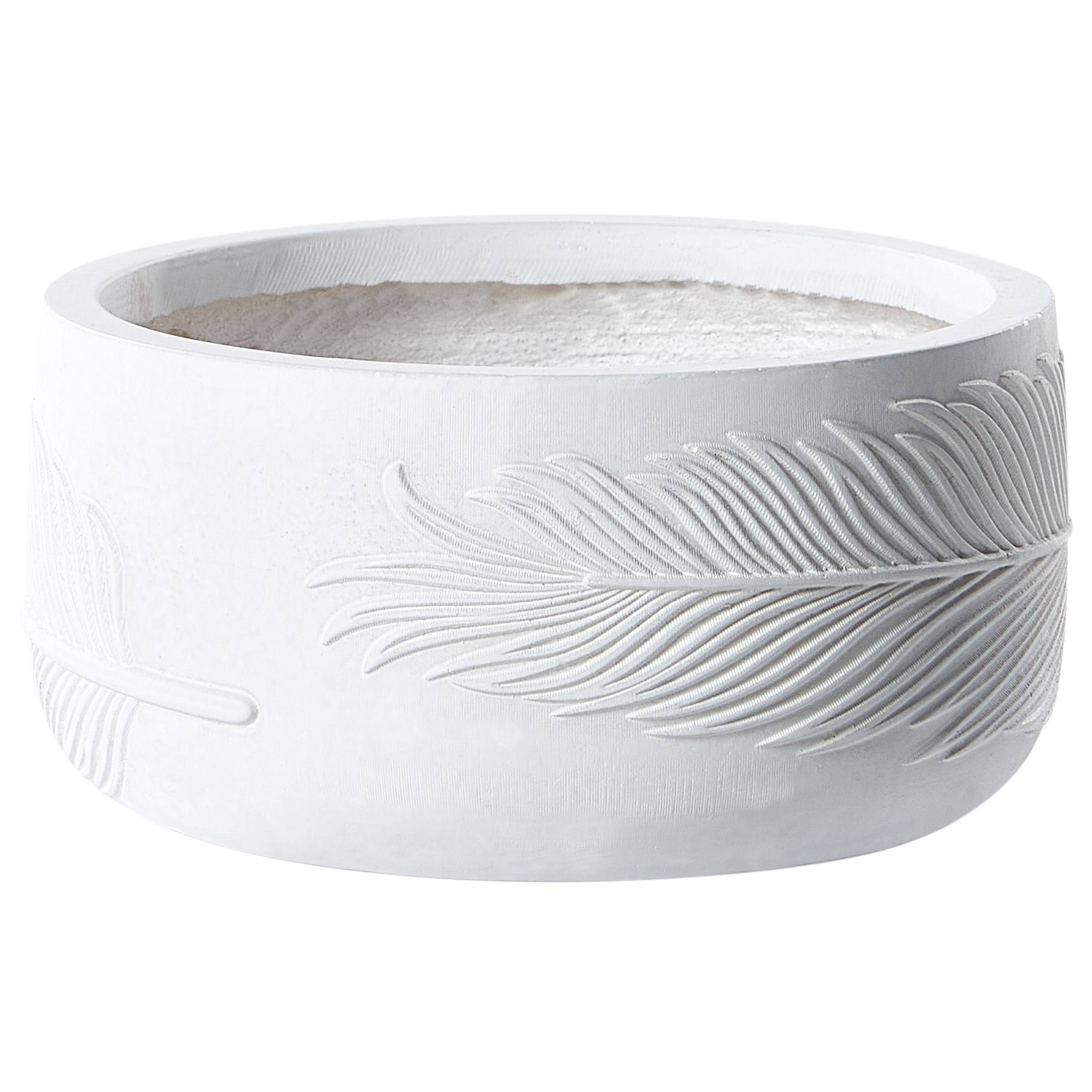 Beliani - Cache-pot d'extérieur Fibre d'argile Blanc cassé FTERO - Beliani - Imagen 2