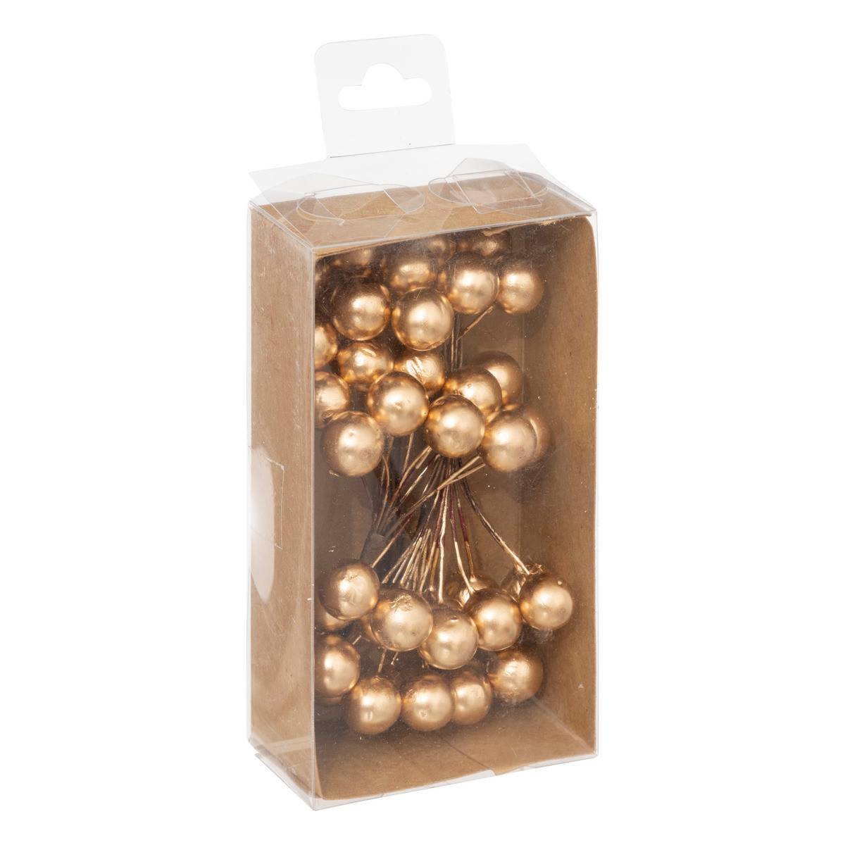 Fééric Lights & Christmas - Lot de 4 Bouquets de 10 Boules Or - Imagen 2