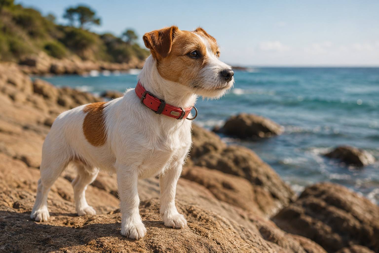 Eden - Collier pour chien avec doublure néoprène XS / S 24-30cm 15mm rouge - Image 2