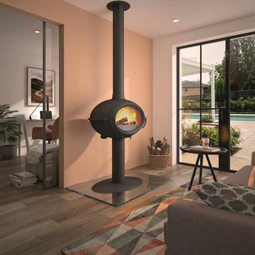 Invicta - Poêle à bois fonte 7kw noir P648114 Invicta - Imagen 3