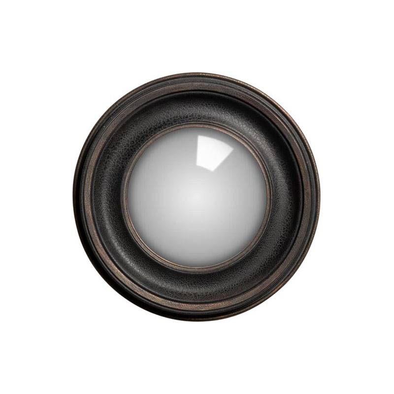 Miroir Convexe Doré 29x29cm CHEHOMA – Ornements Dorés, Neuf Sous Emballage