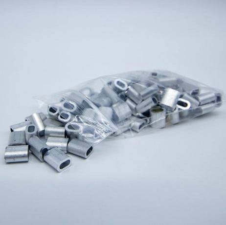 Plastidis - Manchons à sertir 2,60 mm aluminium lot de 100 - Imagen 1