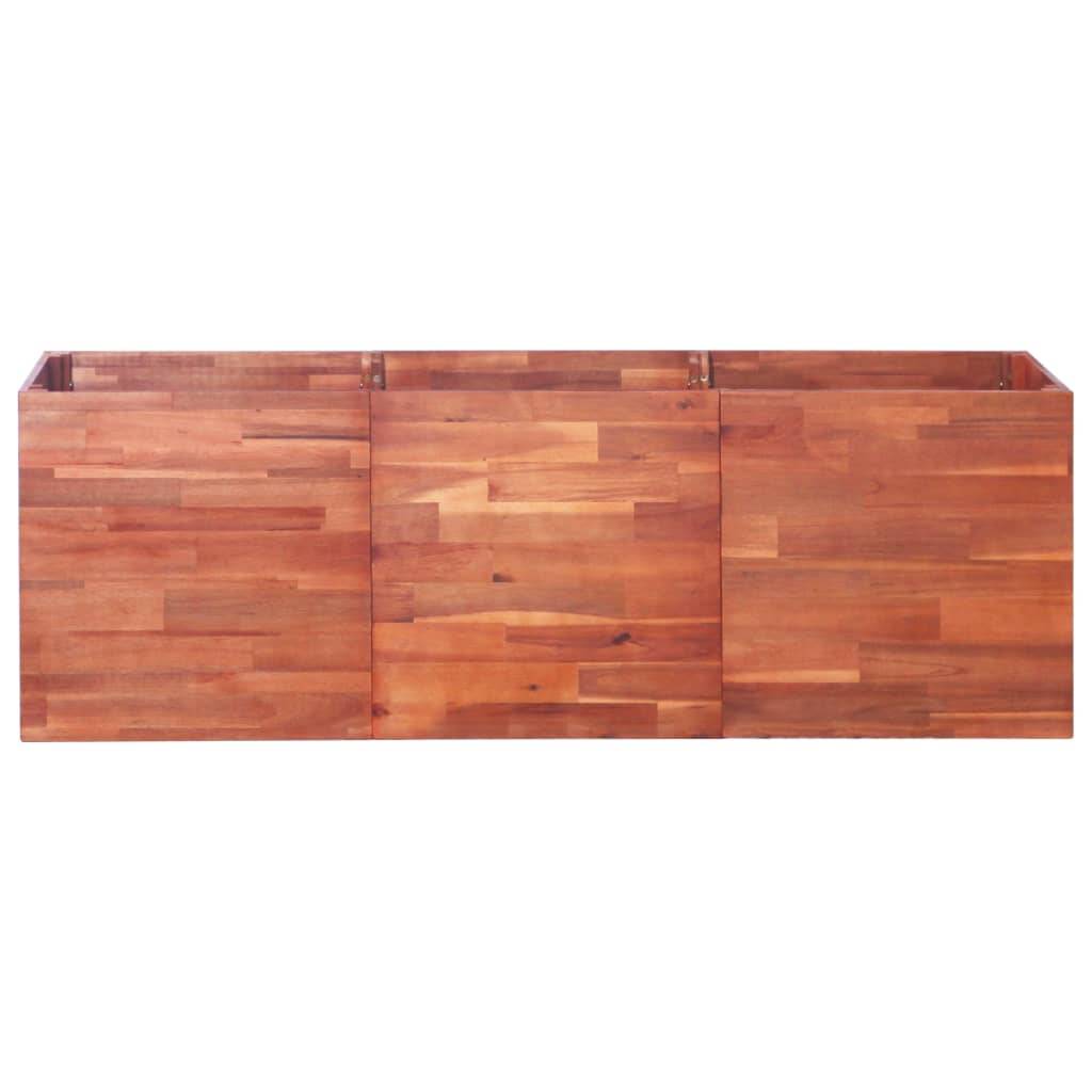 Helloshop26 - Jardinière lit surélevé plantes fleurs jardin d'acacia 150 x 50 x 50 cm - Imagen 2