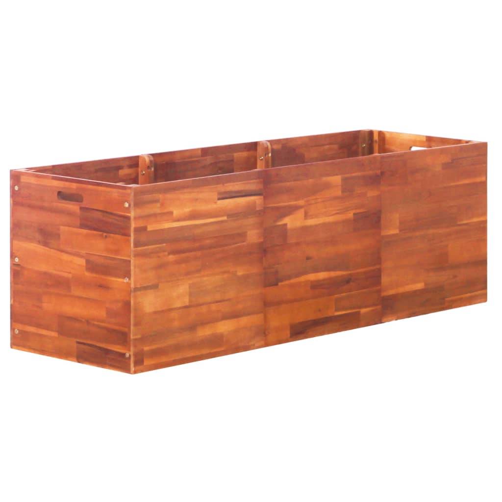 Helloshop26 - Jardinière lit surélevé plantes fleurs jardin d'acacia 150 x 50 x 50 cm - Imagen 1